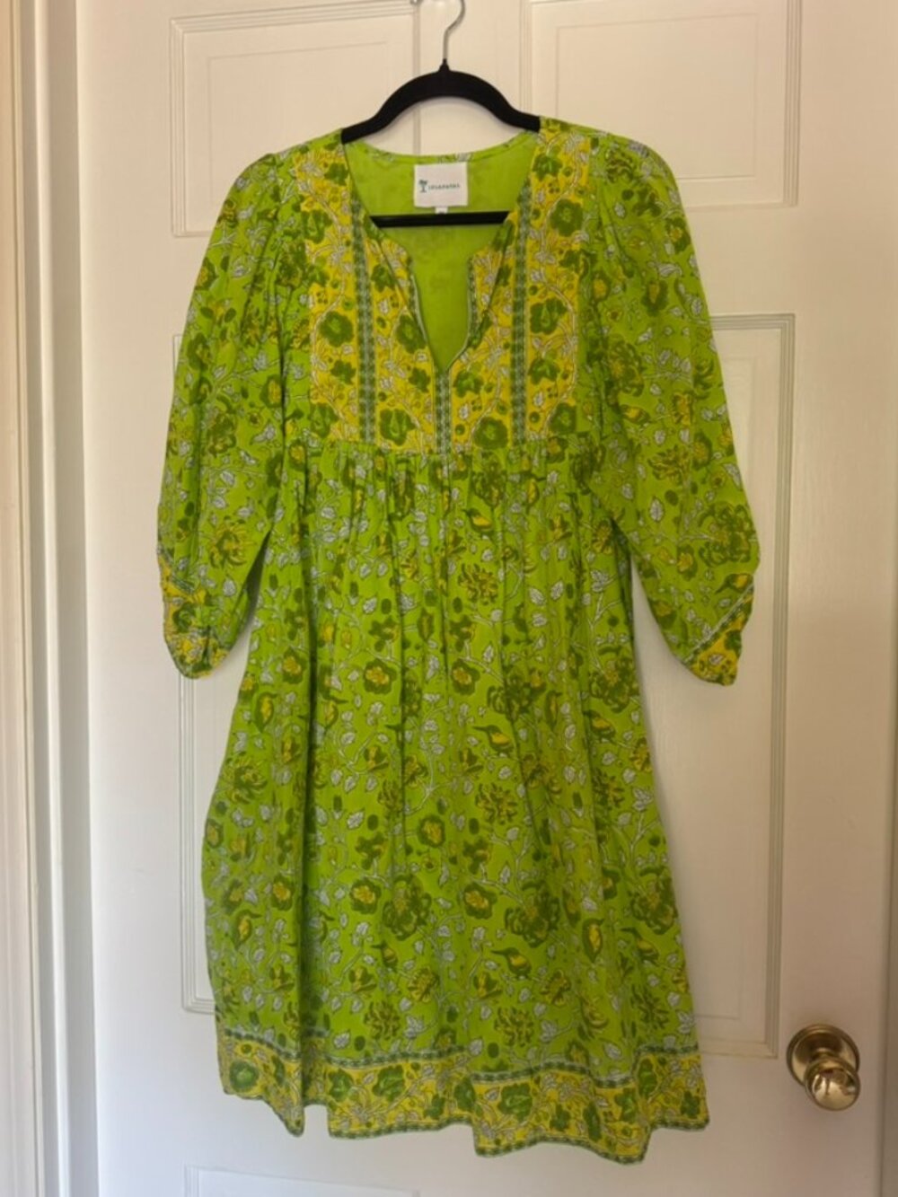 IslaPayal Lime Green & Yellow Dress